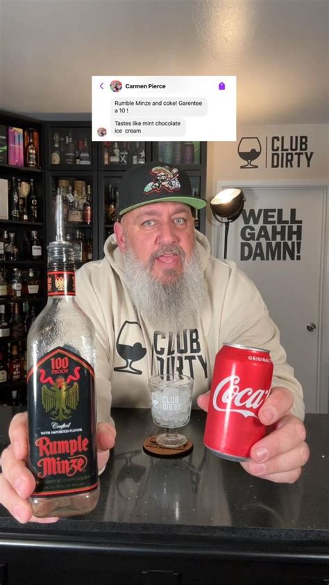 It is commonly served chilled, straight up (in some cases as a digestif [2]) or it can also be mixed to form various cocktails. . Rumple minze and coke